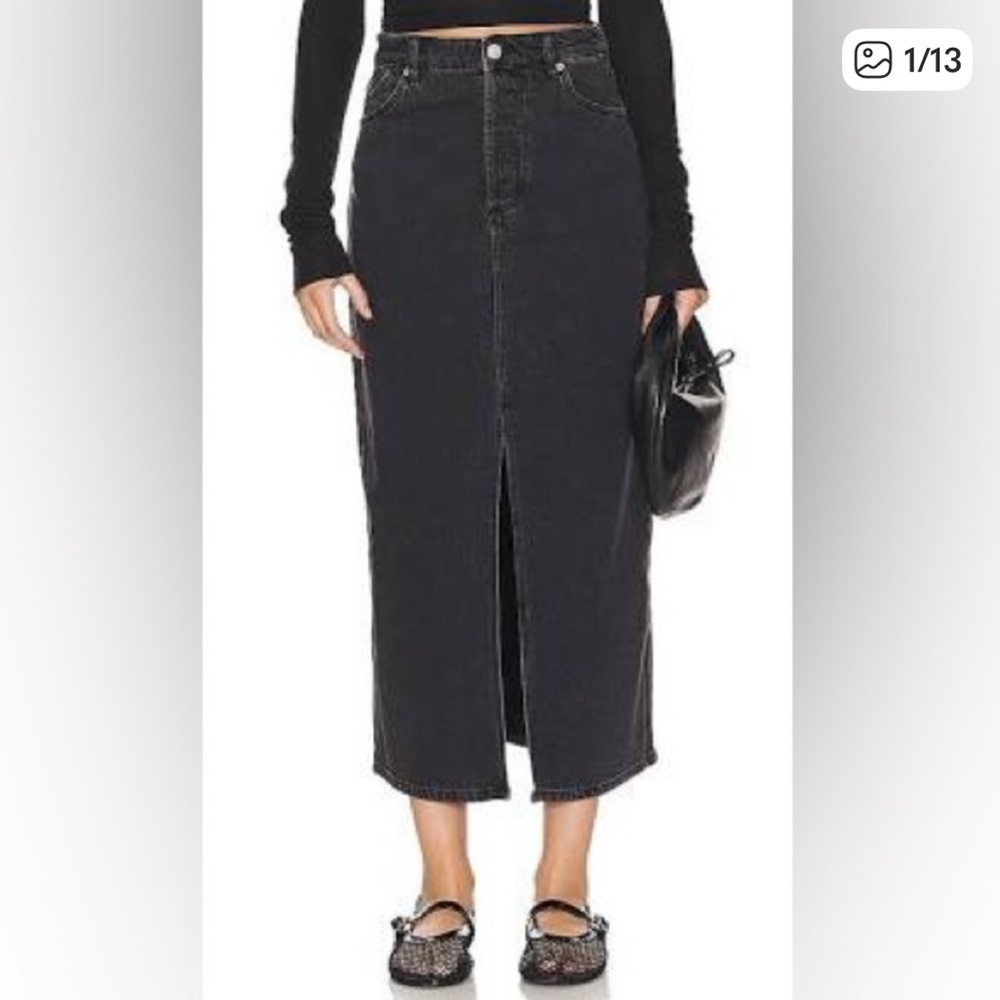 ROLLA'S Charcoal Denim Skirt
